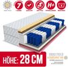 Matratze Taschenfederkern 120x200 7 Zonen Latex Kokos Visco H3 H4 DOLCE MAX 28cm Bild 3