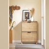 SoBuy FSR200-II-N Schuhschrank, MDF, Lackiert, Helle Eiche, 60 x 83 x 24 cm Bild 4