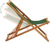 vidaXL Strandstuhl Klappbar Eukalyptusholz und Stoff Grün 310315 Bild 3