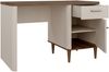Forte LACETTI Schreibtisch 120, eleganter Schreibtisch mit hohen Möbelbeinen, Büro, Jugendzimmer, Holzwerkstoff, Kaschmir|Beige|Valencia Eiche Holzdekor, 120 cm breit x 75,8 cm hoch x 60 cm tief Bild 5