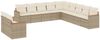 vidaXL 11-tlg. Garten-Sofagarnitur mit Kissen Beige Poly Rattan 3258530 Bild 2
