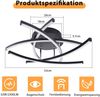ZMH Deckenlampe LED Deckenleuchte Wohnzimmer - 32W Dimmbar Küchenlampe Schwarz mit Fernbedienung Modern Design Wohnzimmerlampe Metall Schlafzimmerlampe Flur Deckenleuchten für Kinderzimmer Büro Bild 2