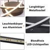 ZMH Deckenlampe LED Deckenleuchte Wohnzimmer - 32W Dimmbar Küchenlampe Schwarz mit Fernbedienung Modern Design Wohnzimmerlampe Metall Schlafzimmerlampe Flur Deckenleuchten für Kinderzimmer Büro Bild 5