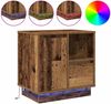 vidaXL Nachttisch mit LED Altholz 50 x 34,5 x 50 cm Holzwerkstoff 869590 Bild 2