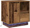 vidaXL Nachttisch mit LED Altholz 50 x 34,5 x 50 cm Holzwerkstoff 869590 Bild 5
