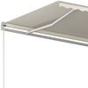 vidaXL Markise Manuell Einziehbar 600x350 cm Creme 3069037 Bild 4