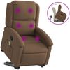 vidaXL Massagesessel mit Aufstehhilfe Braun Stoff 3204180 Bild 2