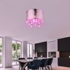RGB LED Deckenlampe, Blattsilber Design mit Kristallen, AMY Bild 2