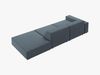 Micadoni Sofa Jodie 3-Sitzer Rechts Strukturierter Stoff Megan Blau Bild 4