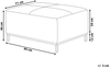 Ottomane OSLO Samtstoff Blaugrün Bild 2