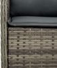 vidaXL 5-tlg. Garten-Essgruppe mit Kissen Grau Poly Rattan 3211874 Bild 5
