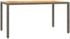 vidaXL 5-tlg. Garten-Essgruppe mit Kissen Grau Poly Rattan 3211874 Bild 4