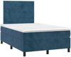 Boxspringbett mit Matratze & LED Samt Dunkelblau 120x200 cm Bild 3