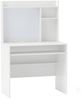 COSTWAY Schreibtisch, mit magnetischer Pinnwand & Aufsatz 89x50x138cm weiß Bild 5
