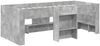 vidaXL Hochbett für Kinder 2 pcs Betongrau 98,5x200 cm Holzwerkstoff 3422566 Bild 3