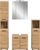 Badkombination (B/H/T: 150x185x46 cm) in Artisan Oak Nachbildung und Artisan Oak Nachbildung Bild 2