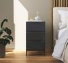 rauch Nachtkommode Flipp, mit 3 Schubladen und Soft-Close-Funktion, Oberboden und Front Glas Bild 4