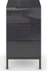 rauch Nachtkommode Flipp, mit 3 Schubladen und Soft-Close-Funktion, Oberboden und Front Glas Bild 2