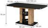 Esstisch Fenaro Schwarz/Goldkraft Eiche 120-160 x 80 cm Vicco Bild 2