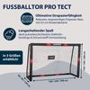 Hudora 'Pro Tect' Fußballtor, Schwarz / Rot, 240 x 85 x 160 cm Bild 2