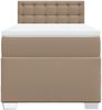vidaXL Boxspringbett mit Matratze Cappuccino-Braun 90x200cm Kunstleder 3286107 Bild 4