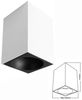 Eckige Deckenleuchte SPOTLIGHT eckig Aufbaustrahler Aufbauleuchte Downlight Deckenlampe Deckenspot ohne Leuchtmittel mit GU10 Fassung Bild 2