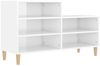 vidaXL Schuhregal Hochglanz-Weiß 102x36x60 cm Holzwerkstoff 819726 Bild 2