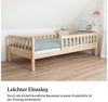 Ehrenkind Kinderbett mit Rausfallschutz aus massivem Kieferholz, Kinderbett 90x200 cm (zeitlos, hochwertig und auch für ältere Kinder geeignet, aus FSC zertifiziertem Holz), Jugendbett, Kinderbett mit Rausfallschutz Bild 4