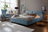 KAWOLA Bett HENRY Polsterbett Cord hellblau 180x200cm Bild 2