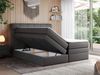 Boxspringbett, Polsterbett, Bett, Schlafzimmer - ERNI-KING - 160x200cm - Dunkelgrau Kunstleder - H3 Bild 2