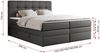 Boxspringbett, Polsterbett, Bett, Schlafzimmer - ERNI-KING - 160x200cm - Dunkelgrau Kunstleder - H3 Bild 5