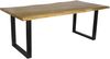 Esstisch Baumkante Akazie massiv eichenfarben 240 x 100 U-Gestell schwarz CALI 142460653 Bild 2