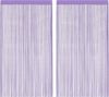 vidaXL Fadenvorhänge 2 Stk. Lila 100x250 cm 4102047 Bild 2