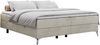 Boxspringbett - Doppelbett mit Multipocket-Matratze - LESS -140x200 - Beige Velours - H4 Bild 3