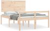 vidaXL Seniorenbett mit Kopfteil 140x190 cm Massivholz 3195461 Bild 2