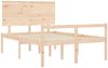 vidaXL Seniorenbett mit Kopfteil 140x190 cm Massivholz 3195461 Bild 5