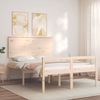 vidaXL Seniorenbett mit Kopfteil 140x190 cm Massivholz 3195461 Bild 3