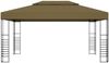 vidaXL Pavillon mit LED-Lichterkette 3x4 m Taupe 3070310 Bild 4