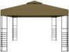 vidaXL Pavillon mit LED-Lichterkette 3x4 m Taupe 3070310 Bild 5