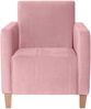Sessel Karol Bezug Samtvelours Buche natur / rosé 22192 Bild 2