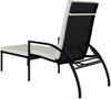 vidaXL Sonnenliegen 2 Stk. mit Fußhocker PE-Rattan Schwarz 317632 Bild 5