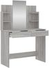 vidaXL Schminktisch mit Spiegel Grau Sonoma 96x39x142 cm 837580 Bild 5