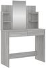 vidaXL Schminktisch mit Spiegel Grau Sonoma 96x39x142 cm 837580 Bild 2