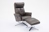 Elektrisch verstellbarer Relaxsessel mit Hocker, ca. 106,5 x 71,5 x 88 cm - Grau Bild 3