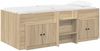 vidaXL Loft Bettgestell mit Schrank 3 Stk. Sonoma-Eiche Holzwerkstoff 3423384 Bild 2