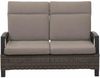 Corido 2er Bank charcoal grey Alu, Geflecht, inkl. Kissen Bild 2