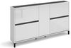 Schuhschrank >EASY< in weiß, Holzwerkstoff - 169x93x25,2cm (BxHxT) Bild 2
