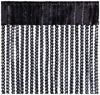 Arsvita Fadenvorhang Metallik-Optik mit Stangendurchzug, Türvorhang 140x250cm (Schwarz) Bild 4