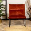 Bronx71 Samt Sessel Malaga modern kupfer / rostbraun Bild 4