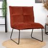 Bronx71 Samt Sessel Malaga modern kupfer / rostbraun Bild 2